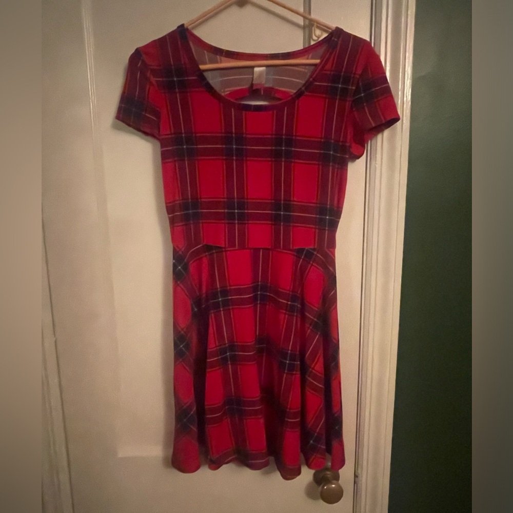 Plaid mini dress